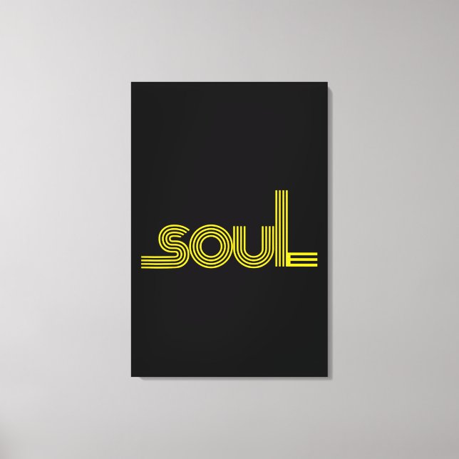 70s Funk Afro Soul Boogie Dance Love Train Canvastryck (Framsida)