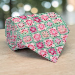 70s Granny Square Crochet Necktie Slips<br><div class="desc">This unique necktie features a vibrant 70s-inspired design, crafted with intricate granny square crochet. It's a bold and stylish statement piece, perfect for adding a touch of retro charm and handmade artistry to any outfit. The warm, inviting colors and textured pattern make it a conversation starter, suitable for both casual...</div>