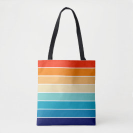 70s Rainbow Stripes Tygkasse