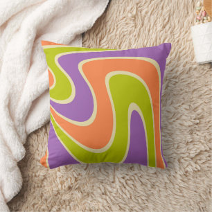 70s Retro Abstrakt Lava Design Kudde