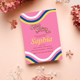 70S RETRO groovy hippie-MÖHIPPA Inbjudningar