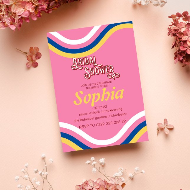 70S RETRO groovy hippie-MÖHIPPA Inbjudningar (Skapare uppladdad)