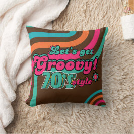 70's Retro Groovy Room Salon Party Decor Kudde