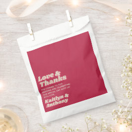 70's Retro Groovy Viva Magenta Bröllop