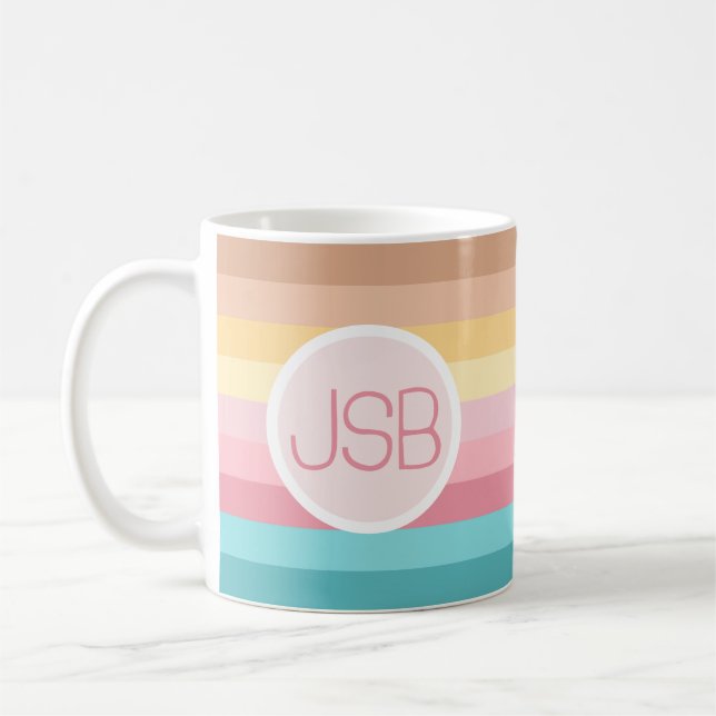70's Retro Monogram Mugg (Vänster)