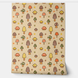 70s Style Retro Mushrooms