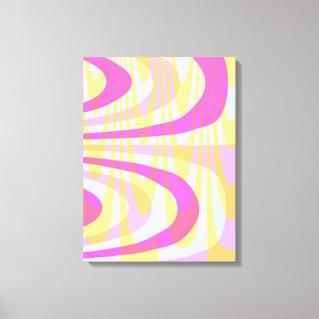 70's Swirls Canvastryck (Framsida)