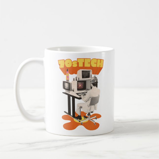 70s TECH-DATORER Kaffemugg (Vänster)