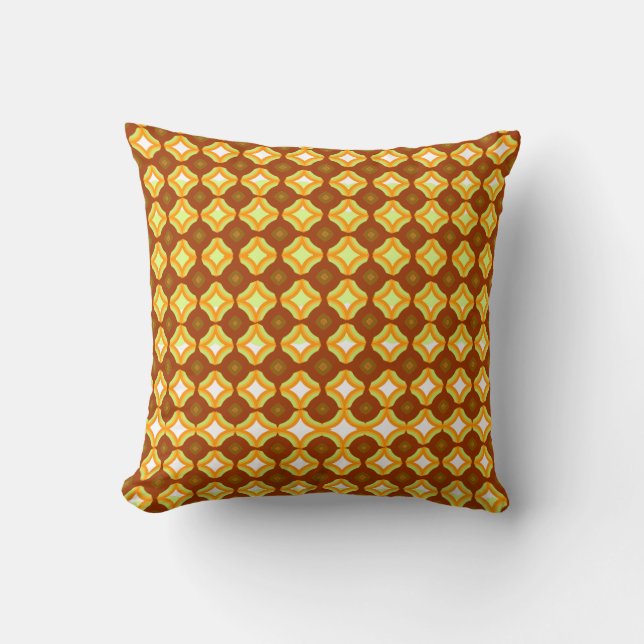 70's Tobacco Throw Pillow Kudde (Framsida)