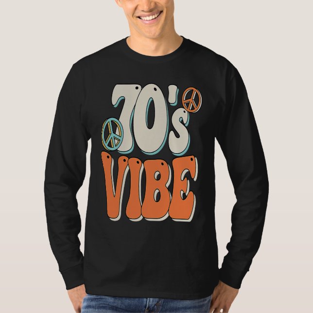 70s Vibe 70s Costume Groovy Peace Hippie 70's Them T Shirt (Framsida)