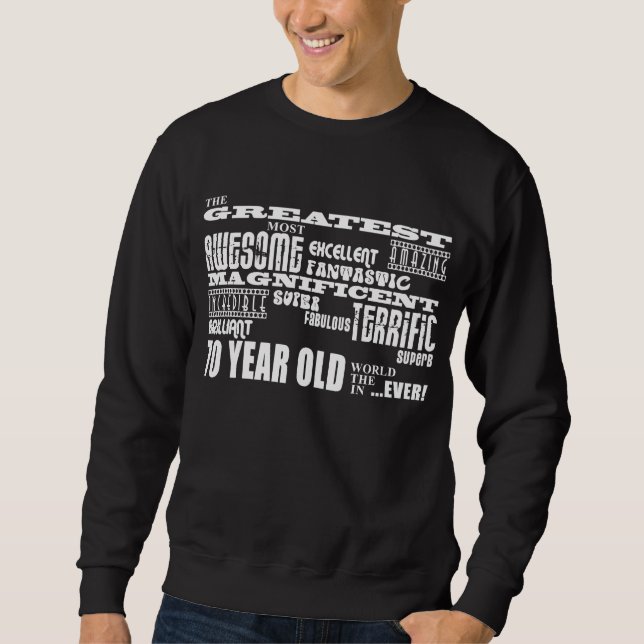 70th Årig mest underbar sjuttio för Sweatshirt (Framsida)