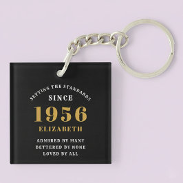 70th Birthday 1956 Black Gold For Her Personalized