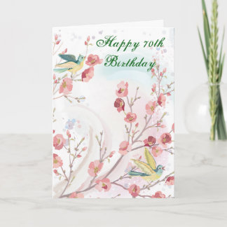 70th Birthday Card Kort