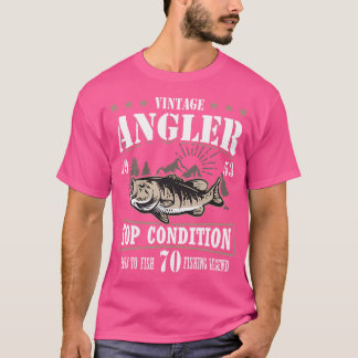 70Th Birthday Fishing 70 Year Old Fisherman 1953 T Shirt