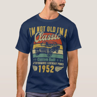 70th Birthday Gifts for Men Dad Retro Vintage 1952 T Shirt
