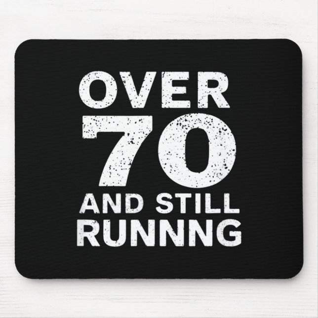 70th Birthday Older Runners Over The Hill 70 Runni Musmatta (Framsidan)