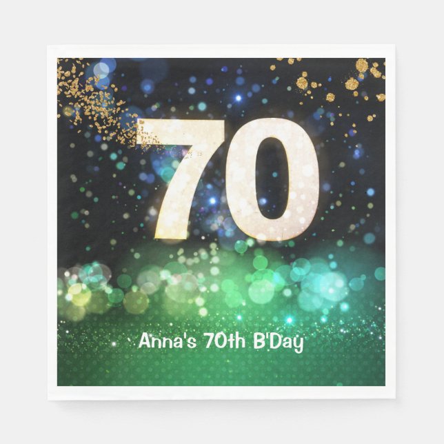 70th Birthday Party  Pappersservett (Framsidan)