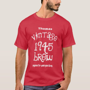 70th Brygd 1945 för födelsedaggåvavintage T06 Tee Shirt