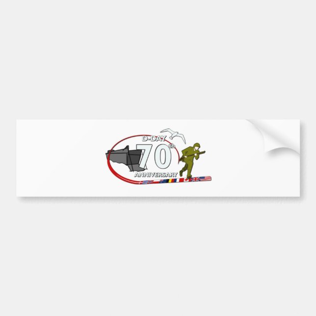 70th D-Day anniversary Bildekal (Framsidan)