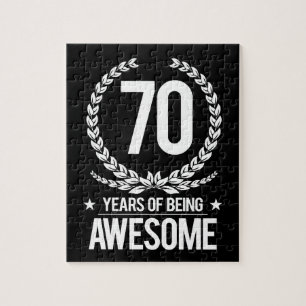 70th Födelsedag (70 år av att vara enorma) Pussel