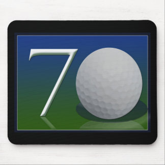 70th födelsedag för lycklig för golfnöt musmatta