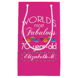 70th Födelsedag mest rosa sagolika färgrika Gems