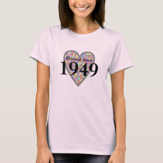70th födelsedag som välsignas efter 1949 målat t shirt