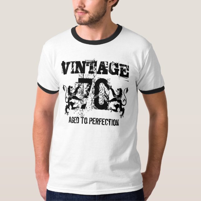 70th Födelsedag T Shirt (Framsida)