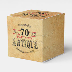 70th födelsedagdesign för antikvitet presentaskar