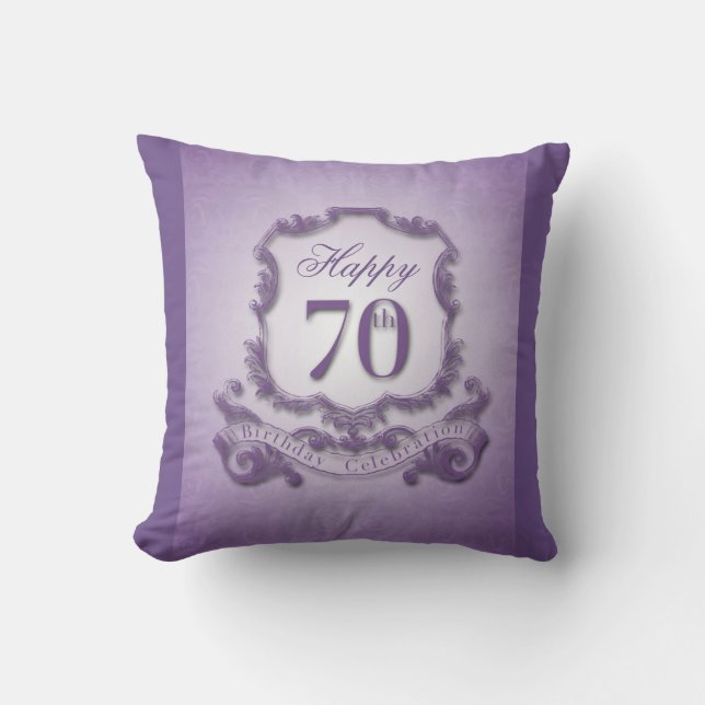 70th Födelsedagfirande med (det tillbaka) Kudde (Framsida)