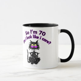 70th Födelsedagkattgåvor Mugg