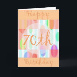 70th födelsedagkort för lycklig kort<br><div class="desc">Önska din favorit- pensionär per lycklig 70th födelsedag med detta festliga födelsedagkort.</div>