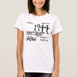 70th Födelsedagvintagebrygd som tillverkas i 1944 Tee Shirt