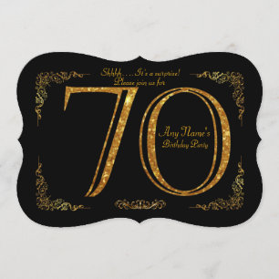 70th, Gatsby för födelsedagsfest 70th, underbart, Inbjudningar