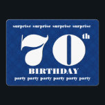 70th ÖVERRRAKNINGblått- och vitfödelsedagsfest Inbjudningar<br><div class="desc">SJUTTIO. Denna samtidaa design med dess stora och djärva bokstäver är en roligt långt som inviterar folks till ett ÖVERRRAKNINGfödelsedagfirande. Du kan experimentera med olika pappra typer, genom att klicka på "den inbjudanalternativ" fliken på övrerighthanden, tränga någon. Skulle ge för is den hued metalliskt papper din inbjudan en festligt shimmer...</div>