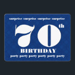 70th ÖVERRRAKNINGblått- och vitfödelsedagsfest Inbjudningar<br><div class="desc">SJUTTIO. Denna samtidaa design med dess stora och djärva bokstäver är en roligt långt som inviterar folks till ett ÖVERRRAKNINGfödelsedagfirande. Du kan experimentera med olika pappra typer, genom att klicka på "den inbjudanalternativ" fliken på övrerighthanden, tränga någon. Skulle ge för is den hued metalliskt papper din inbjudan en festligt shimmer...</div>