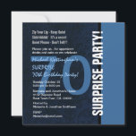 70th SURPRISE Birthday Modern Midnight Blue W102 Inbjudningar<br><div class="desc">Den här moderna designen på midnatt och i blått är en elegant till inbjudan till en SURPRISE 70-årig födelsedagsfest. All text är helt anpassade. Du kan ändra färg för ett annat utseende. Även om den här designen har en grundläggande papper rekommenderar jag den metalliska pappra med ishud, som kommer att...</div>