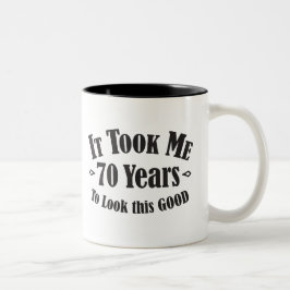 70th tog det mig 70 sjuttioår för att se denna bra Två-Tonad mugg