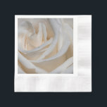 7127-Vit ros med Dew Pappersservett<br><div class="desc">Vit ros med Dew</div>