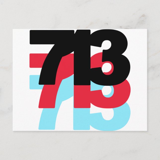 713 Områdeskod Vykort (Framsida)