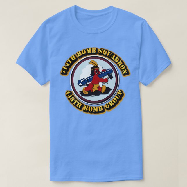 714:e bomber Squadron 448th Bomb Group 8th AF T Shirt (Design framsida)