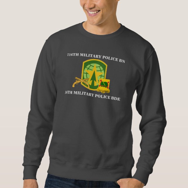 716TH MILITÄR POLISBATALJONTRÖJA SWEATSHIRT (Framsida)