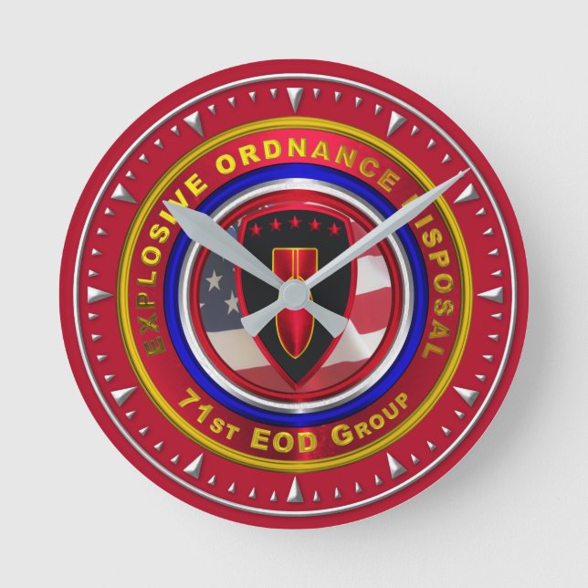 71:a EOD-GRUPPEN Rund Klocka (Framsida)