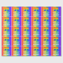 71:a födelsedag: färgfull, Roligt Rainbow Mönster