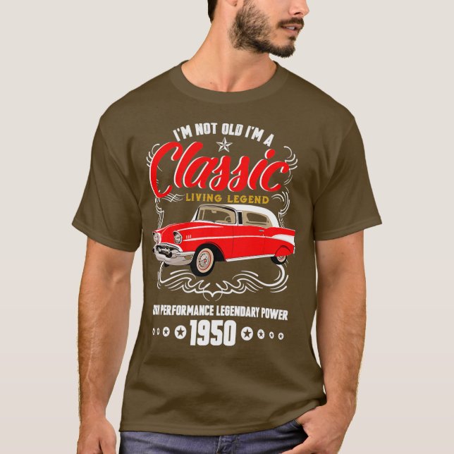 71:a födelsedag Grandpa Pappa 1950 Gift 71 T Shirt (Framsida)