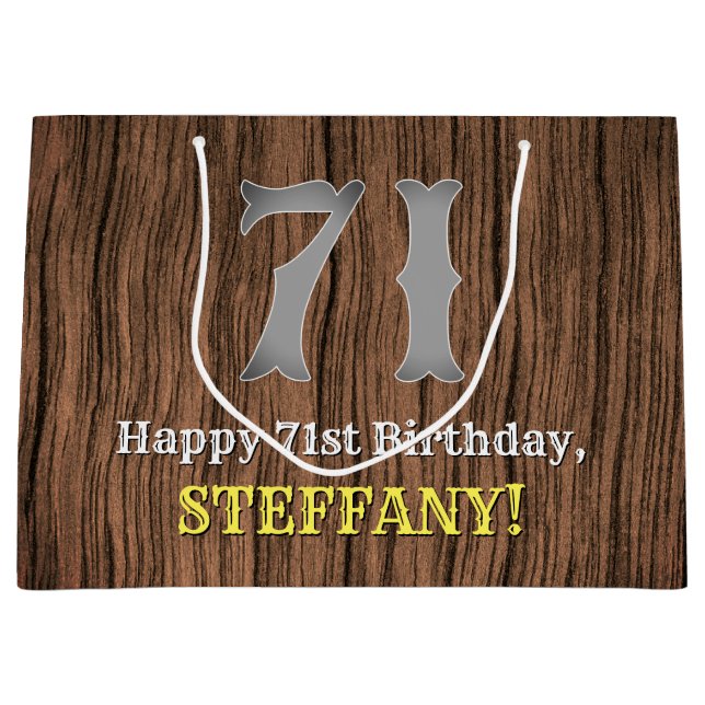 71:a födelsedag: Land Western Inspired Titta, Namn (Framsidan)