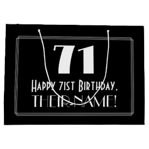 71:a födelsedagen: Art Deco Inspired Stil "71", Na