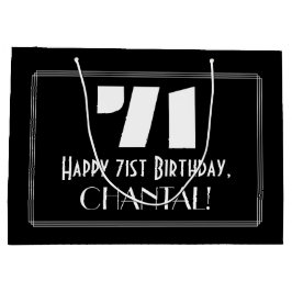 71:a födelsedagen ~ Art Deco Inspired Titta "71" +