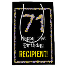 71:a födelsedagen: Blommigt Flowers Number, eget n