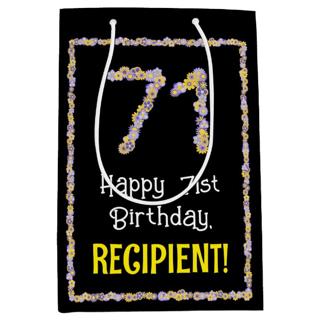 71:a födelsedagen: Blommigt Flowers Number, eget n (Framsidan)